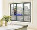 Horizontal Double Tilt And Turn Windows With Screens And 6063 -T5 Thermal Break Profile