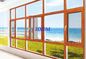 Modern House Design Aluminum Clad Wood Windows Customized Color Optional for UAE market