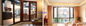 ویندوز چوب بلوط روکش دار آلومینیومی واشر EPDM تزئین شده برای آپارتمان